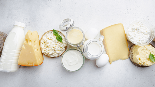Cheese, milk and other dairy products. 